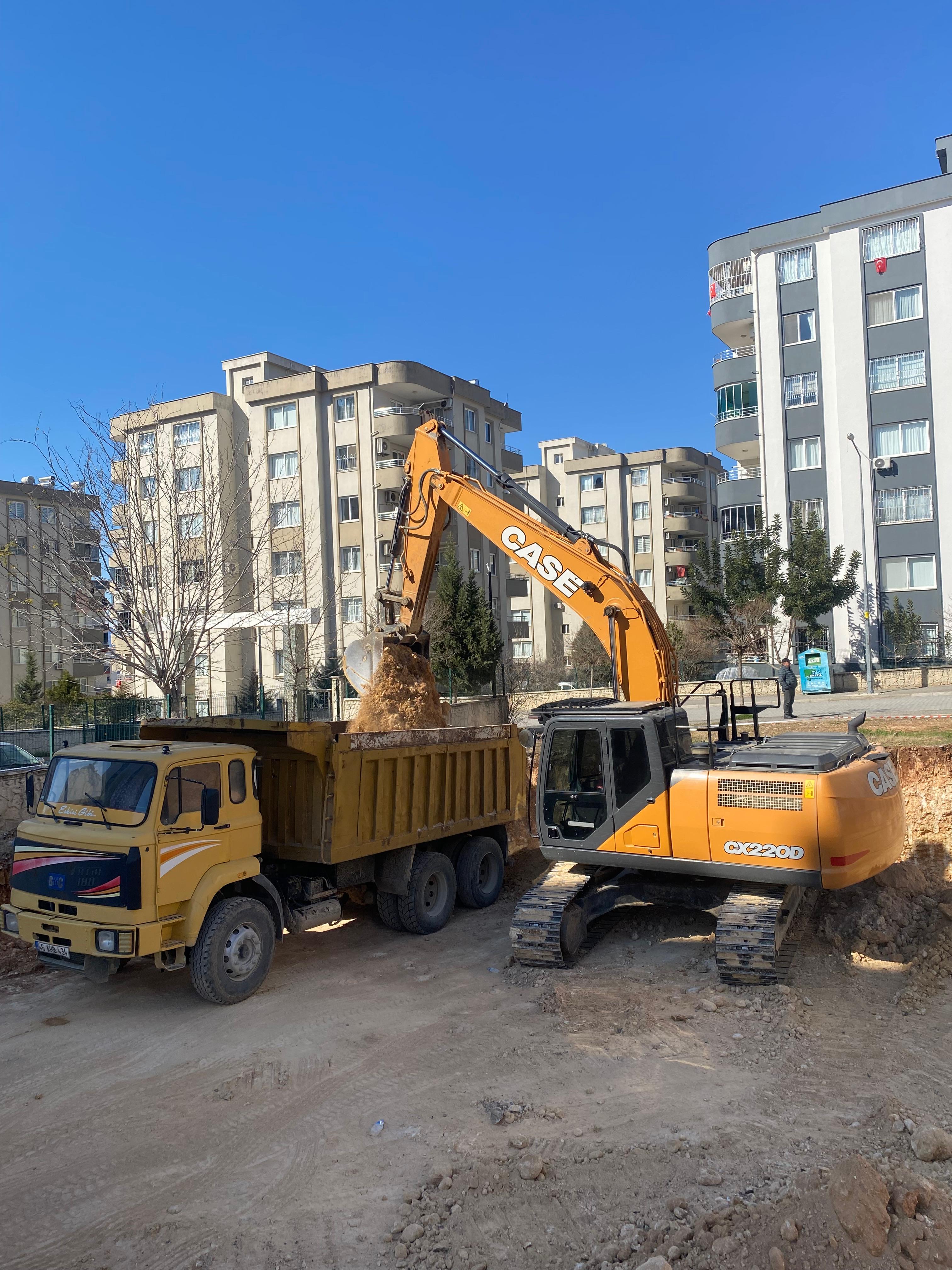 Altyapı kazı çalışmaları Osmaniye